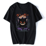 Gengar Kaiju Japan Style Pokemon T-Shirt Men's T-Shirt Cotton Short Sleeve O-Neck Tops Tee Shirts Fashion 2019