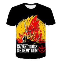 Dragon Ball Z Men's Summer T-shirts 3D Printing Super Saiyan Kid Black Zamasu Vegeta Jiren Dragonball T Shirt Tops Tees