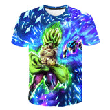 Dragon Ball Z Men's Summer T-shirts 3D Printing Super Saiyan Kid Black Zamasu Vegeta Jiren Dragonball T Shirt Tops Tees