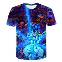 Dragon Ball Z Men's Summer T-shirts 3D Printing Super Saiyan Kid Black Zamasu Vegeta Jiren Dragonball T Shirt Tops Tees