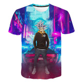 Dragon Ball Z Men's Summer T-shirts 3D Printing Super Saiyan Kid Black Zamasu Vegeta Jiren Dragonball T Shirt Tops Tees