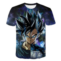 Dragon Ball Z Men's Summer T-shirts 3D Printing Super Saiyan Kid Black Zamasu Vegeta Jiren Dragonball T Shirt Tops Tees