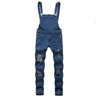 Men'S Casual Jeans Pluse Size Denim Strap Jean Jumpsuit Loose Fitting Sleeveless Casual Feminino Overalls Dungarees Playsuit