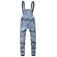 Men'S Casual Jeans Pluse Size Denim Strap Jean Jumpsuit Loose Fitting Sleeveless Casual Feminino Overalls Dungarees Playsuit