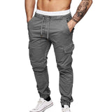 Men's Multi Pocket Sweat Pants 2 in 1 Joggers Men Track Pants Streetwear Built-in Pocket Zipper Sports Trousers Fitness Bottoms