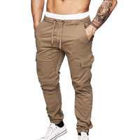 Men's Multi Pocket Sweat Pants 2 in 1 Joggers Men Track Pants Streetwear Built-in Pocket Zipper Sports Trousers Fitness Bottoms