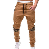 2019 Hot Men's Joggers Pants Fashion Autumn Mens Sweatpants Solid Color Pocket Camoufage Trousers Casual Long Slim Outwear Pants