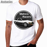 Men Print Drift Japanese Anime Fashion T Shirt Short Sleeves O Neck Summer Cool Casual AE86 Initial D Homme Tshirt