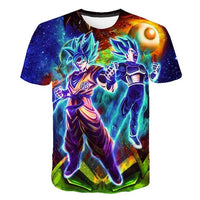 Dragon Ball Z Men's Summer T-shirts 3D Printing Super Saiyan Kid Black Zamasu Vegeta Jiren Dragonball T Shirt Tops Tees