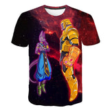 Dragon Ball Z Men's Summer T-shirts 3D Printing Super Saiyan Kid Black Zamasu Vegeta Jiren Dragonball T Shirt Tops Tees