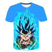 Dragon Ball Z Men's Summer T-shirts 3D Printing Super Saiyan Kid Black Zamasu Vegeta Jiren Dragonball T Shirt Tops Tees