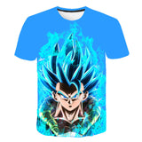 Dragon Ball Z Men's Summer T-shirts 3D Printing Super Saiyan Kid Black Zamasu Vegeta Jiren Dragonball T Shirt Tops Tees