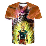 Dragon Ball Z Men's Summer T-shirts 3D Printing Super Saiyan Kid Black Zamasu Vegeta Jiren Dragonball T Shirt Tops Tees