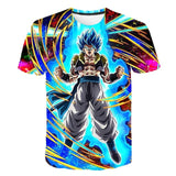 Dragon Ball Z Men's Summer T-shirts 3D Printing Super Saiyan Kid Black Zamasu Vegeta Jiren Dragonball T Shirt Tops Tees