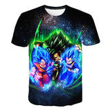 Dragon Ball Z Men's Summer T-shirts 3D Printing Super Saiyan Kid Black Zamasu Vegeta Jiren Dragonball T Shirt Tops Tees