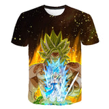 Dragon Ball Z Men's Summer T-shirts 3D Printing Super Saiyan Kid Black Zamasu Vegeta Jiren Dragonball T Shirt Tops Tees