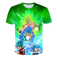 Dragon Ball Z Men's Summer T-shirts 3D Printing Super Saiyan Kid Black Zamasu Vegeta Jiren Dragonball T Shirt Tops Tees