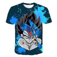 Dragon Ball Z Men's Summer T-shirts 3D Printing Super Saiyan Kid Black Zamasu Vegeta Jiren Dragonball T Shirt Tops Tees