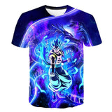 Dragon Ball Z Men's Summer T-shirts 3D Printing Super Saiyan Kid Black Zamasu Vegeta Jiren Dragonball T Shirt Tops Tees