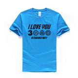 I Love You 3000 Times T shirt Men Superhero Iron Man Tony Stark The Avengers Summer T Shirts Cotton Short Sleeve Black Tshirt