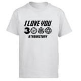 I Love You 3000 Times T shirt Men Superhero Iron Man Tony Stark The Avengers Summer T Shirts Cotton Short Sleeve Black Tshirt