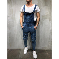 Men'S Casual Jeans Pluse Size Denim Strap Jean Jumpsuit Loose Fitting Sleeveless Casual Feminino Overalls Dungarees Playsuit