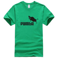 2019 funny tee cute t shirts homme Pumba men short sleeves cotton tops cool tshirt lovely kawaii summer jersey costume t-shirt