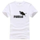 2019 funny tee cute t shirts homme Pumba men short sleeves cotton tops cool tshirt lovely kawaii summer jersey costume t-shirt